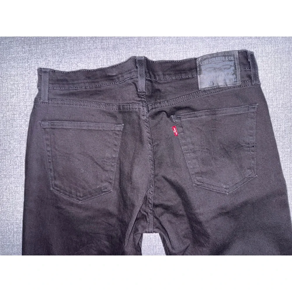 Levi's 511 Slim Fit Black Jeans Mens 36x34 Denim Pants 04511-4406